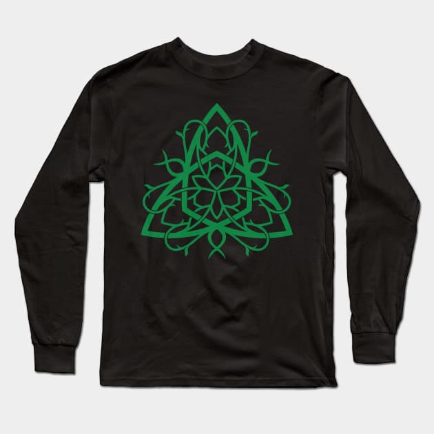 Celtic Tree Of Life Knot Long Sleeve T-Shirt by VintageArtwork